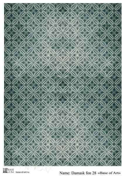 Карта для декупажа А4 Damask fon 28