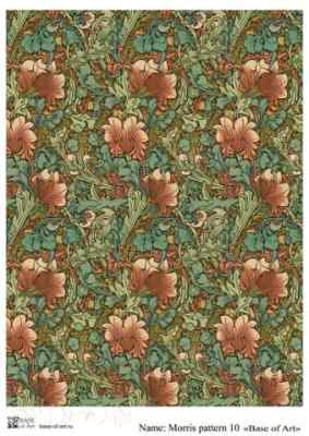 Карта для декупажа А4 MORRIS PATTERN 10